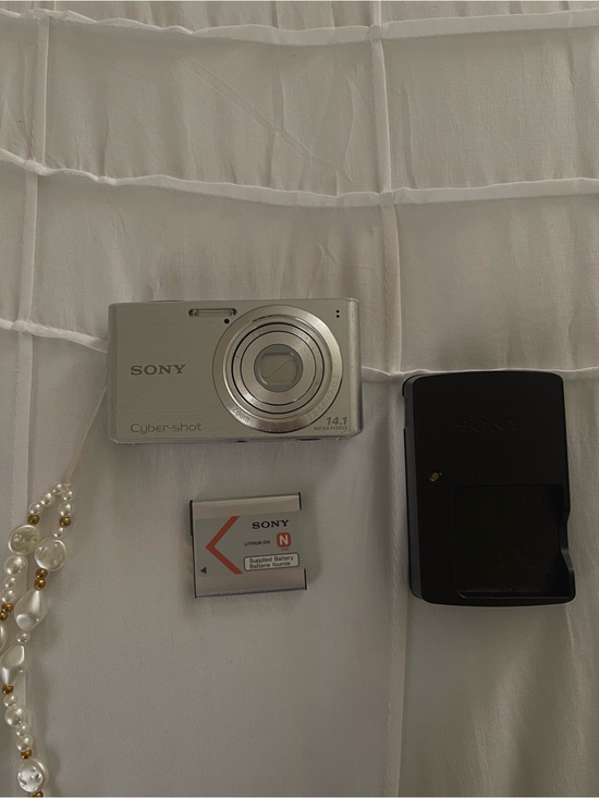 Sony Other - Sony Silver Cyber-shot Compact Digital Camera with Charger and Battery